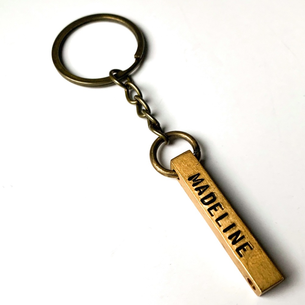 4 for $20 ⚫️ Madeline Block Keychain